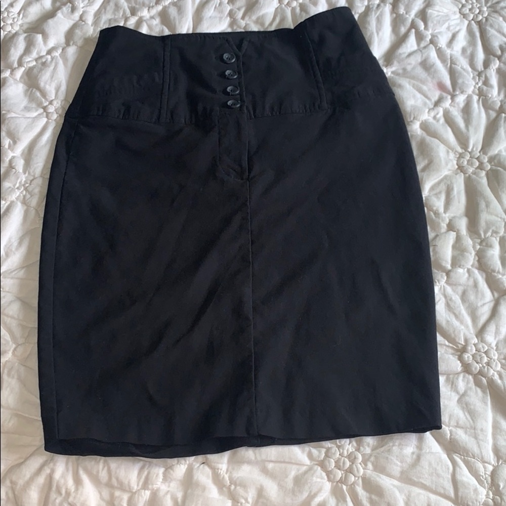 Black pencil skirt